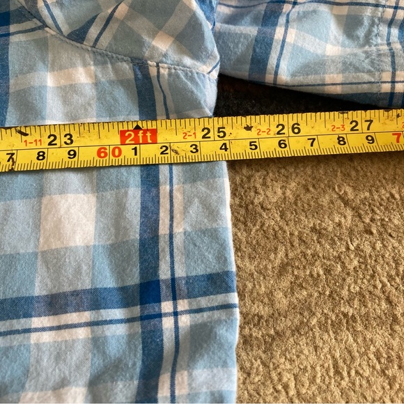 Columbia Rapid Rivers Button Up Plaid Shirt Short Sleeve Men's Size XL AM9132 - Picture 8 of 9